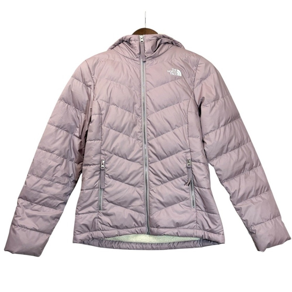 The North Face Womens Roxborough Luxe 550 Down Puffer Jacket S Lilac Hood Lined
